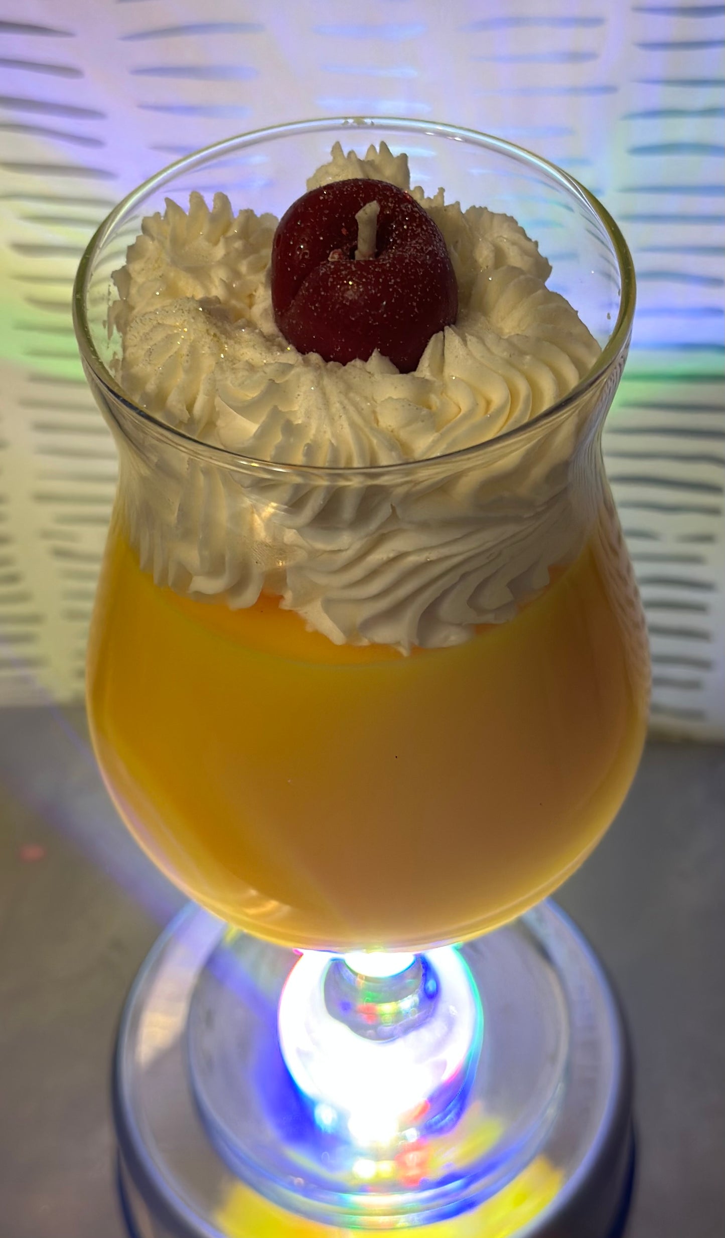 Gourmet Dessert Wine Glass Candles