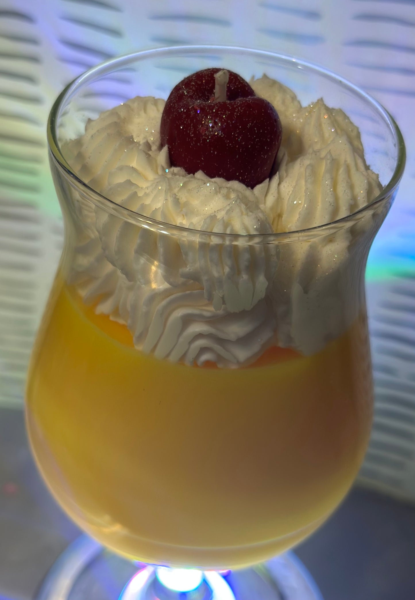 Gourmet Dessert Wine Glass Candles