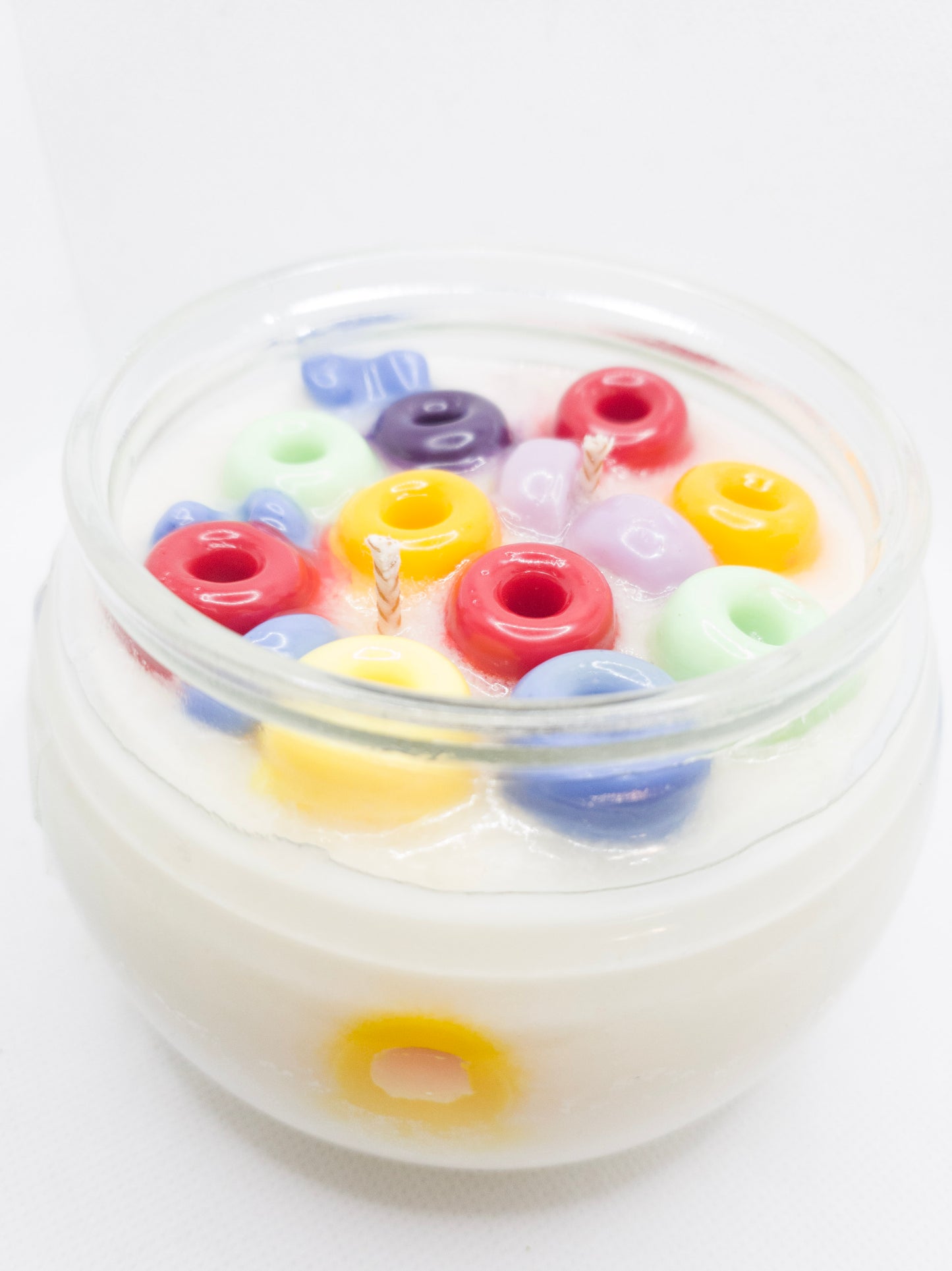 A candle that smells and looks like a bowl of fruit loops. Made to order. Fruit Loops | Loved By Me Creations Visit Now: www.lovedbymecreations.com